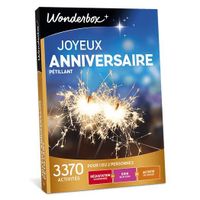Wonderbox - Coffret cadeau anniversaire - Joyeux anniversaire pétillant - 3370 activités fun