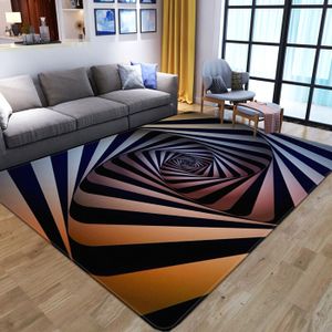 TAPIS tapis enfant tapis de chambre tapis couloir tapis cuisine Tapis d'illusion de Vortex 3D,moquette de sol pour - 60x90cm 24x35inch -N