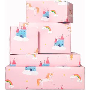 Grenouilles et fraises Papier d/'emballage rose Central 23 Recyclable 6 feuilles de cadeau d/'anniversaire Pour femmes filles femmes