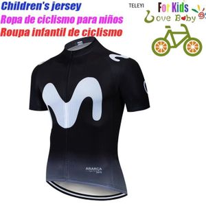 DÉCORATION DE VÉLO Enfants Vélo Jersey - M - Ensemble de maillot de cyclisme pour enfants, vêtements de vélo pour garçons, sécha