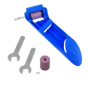 MEULEUSE Bleu et partie - Affûteur de forets Portable 2-12.5mm, meule en corindon, affûteur de polissage, outil auxili