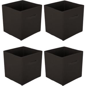 Boîte de rangement/tiroir pour meuble en tissu 31x31 cm - Gris chiné - La  Poste