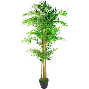 FLEUR ARTIFICIELLE Plante Artificielle en Bambou Naturel 150 cm - Lea