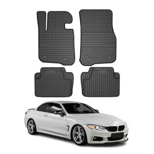 Jeu De 4 Tapis De Sol Moquette Noirs Pour BMW X3 E83 (2003-2011) - Neufs, Marque W-Parts, Origine Italie