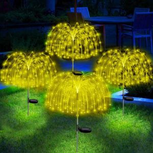 BALISE - BORNE SOLAIRE  Lampe de jardin solaire LED feu d'artifice décorat