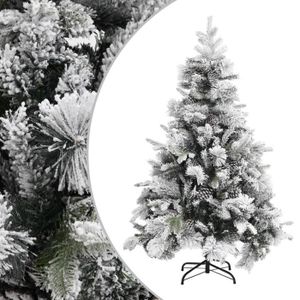 Auihiay Décoration de Sapin de Noël Bonhomme de Neige et Jupe de Sapin de Noël avec Flocon de Neige