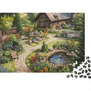 PUZZLE Rustic Cottage Puzzle De 300 Pièces Oil Painting P