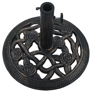 DALLE - PIED DE PARASOL Socle de parasol en fonte noir et bronze - FDIT - 