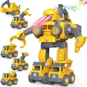 JOUET À TIRER HAOPYOU-Transformer Robot Voiture Jouets Camion 5 