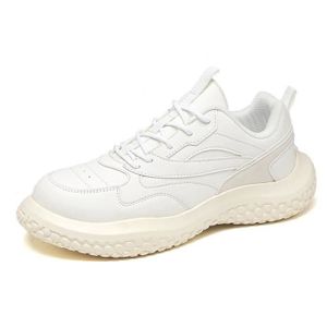 CHAUSSURES DE FITNESS Chaussure Sport Homme Sneakers Fitness Chaussures Legere Confortable Pour Printemps et blanc