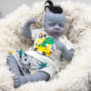 POUPÉE Pinky Reborn - Ensemble cadeau de poupées bébé endormies de 20 pouces, réalistes, avec corps en tissu, nommées Avatar Loulou.