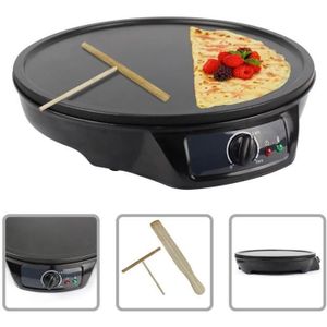 Gratuit Ustensiles Vida ® 1000 W 12/" électrique crêpe /& CREPIERE antiadhésif plaque