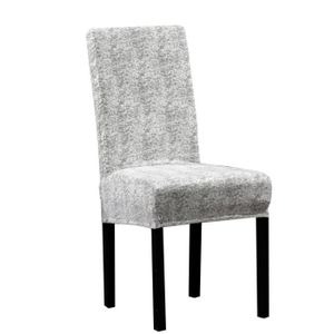 4350 4 Housses de chaise en tissu élastique idéal pour cuisine et salon