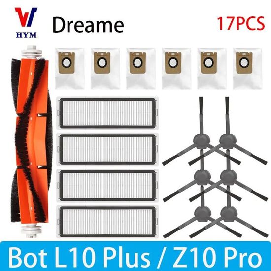 Accessoires Compatibles Ultenic T10 Pro - Brosse Principale, Filtre, Sac à Poussière, Pièces De Rechange - 7