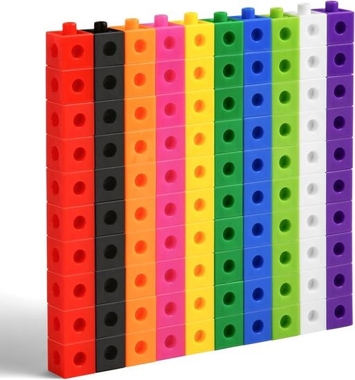 100 Cube Activity Kit,Mathematics Enlightenment Toy Blocks,Montessori ...