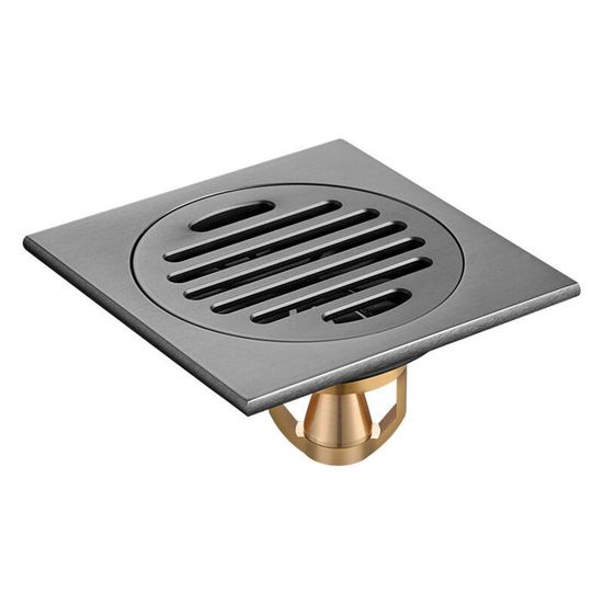 Siphon De Sol Inox 110mm - Grille Anti-bouchon Pour Salle De Bain, Douche Et Balcon