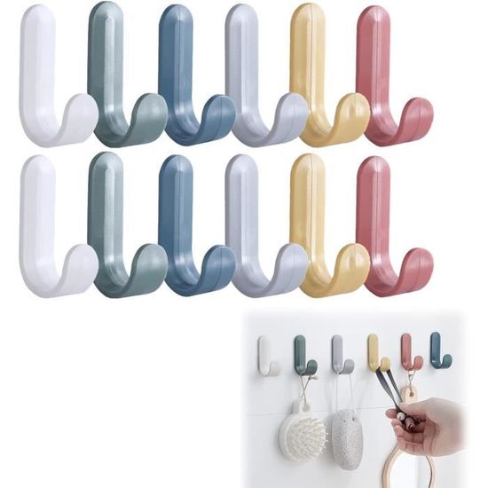 Katech Lot De 5 Grands Crochets En Plastique Cristal 12 à 25mm - Idéal Pour Gros Travaux Au Crochet