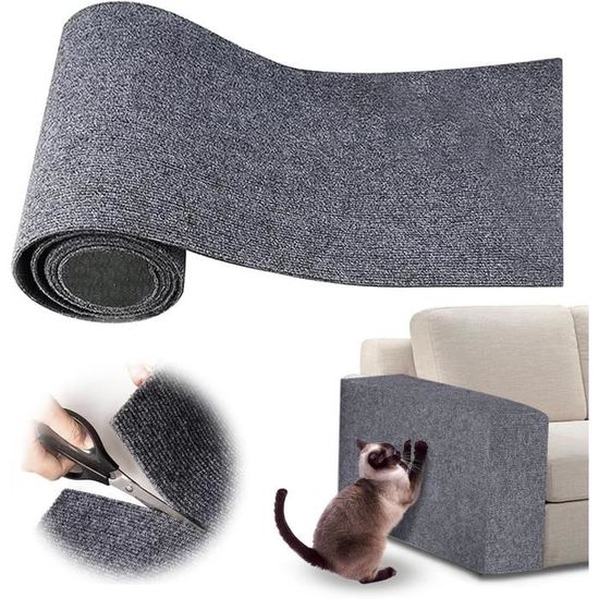 Tapis Griffoir Pour Chat En Sisal – Lot De 2 Planches Antidérapantes 50x25 Cm | Protection Canapé Et Meubles | Fixation Adhésive Double Face Ou Pose Au Sol - 11