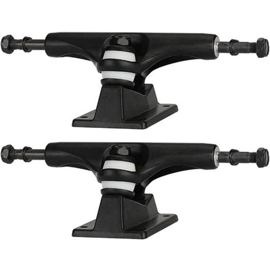 Alliage Renforcé Noir XIAOJUN Trucks De Surf Skate 7 Pouces - Support Alliage Noir C7 - Montage Facile Et Stable Pour Skate Longboard Grip Skateboard