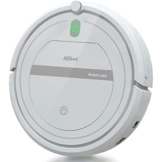 Aiibot T8 Aspirateur Robot blanc Ultra-plat Intelligent Allergie-Poussiere-Odeur-Poils d’Animaux -Télécommande - Filtre HEPA