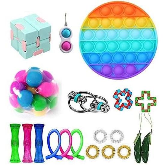Jouet Fidget LED Anti-Stress - Pour Enfants Et Adultes - Multicolore