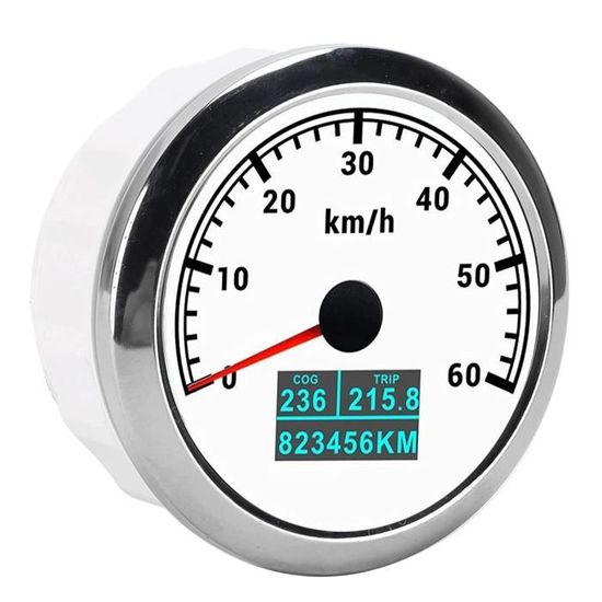Compteur De Vitesse GPS 52mm - Numérique, Étanche IP67, MPH/Km/h/Nœud - Pour Voiture, Moto, Bateau, Camion