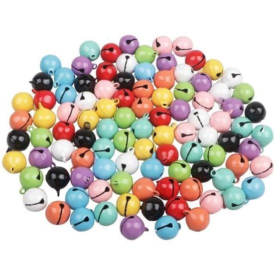 100 Pièces Clochettes Dorées 6/8/10/12/14mm - Grelots Décoratifs Pour Noël, Animaux Et Bricolage