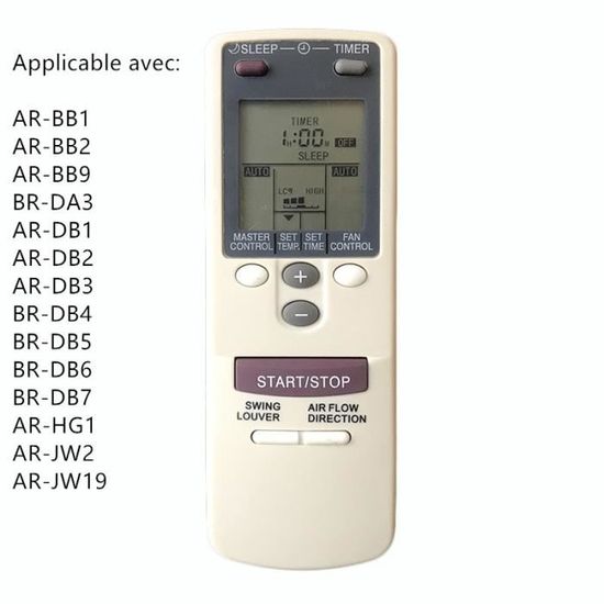 Telecomando Sostitutivo Per Condizionatore Fujitsu - Compatibile Con AR-BB1, AR-AB10, AR-DB5 - Foto 2