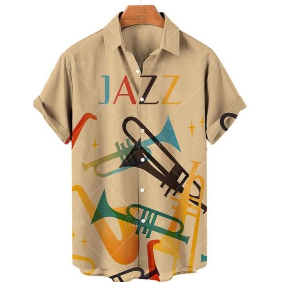 Chemise Hawaïenne Homme – Motif Shiba Inu Et Tournesol, Manches Courtes, Légère Et Respirante