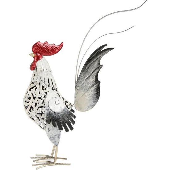 Sculpture de Coq en Métal sculpté, Sculpture de Coq Décorative en Fer pour Jardin, Terrasse, Maison Sculpture de Coq en Métal sculpté, Sculpture de Coq Décorative en Fer pour Jardin, Terrasse, Maison