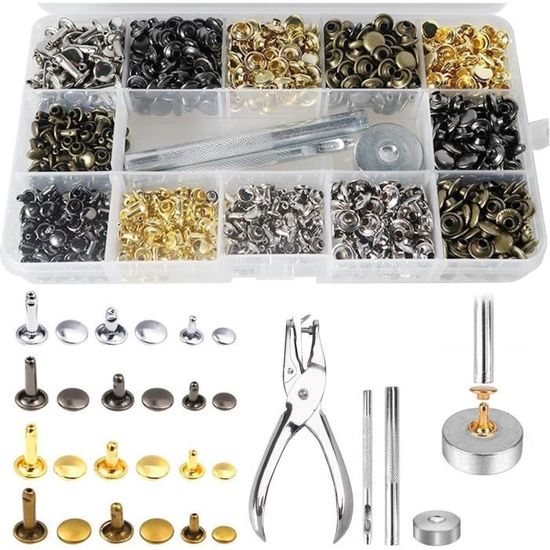 Boutons Pression Metal Avec Pinces 200 Kit Bouton Pression Metal Pour