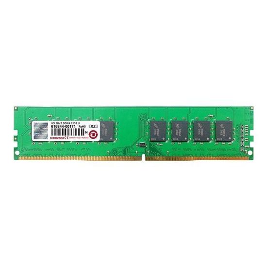 TRANSCEND Mémoire PC DDR4 - 8 Go - DIMM 288 broches - 2133 MHz / PC4-17000 - CL15 - 1.2 V - Mémoire sans tampon - Non ECC