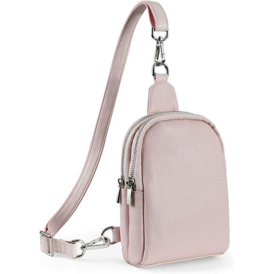Sac Bandoulière Léger Pour Femme - 30x17 Cm, Nylon, Sangle Réglable, 3 Poches, Idéal Sport, Voyage, Quotidien