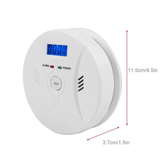 Détecteur De Fumée Isafenest Lot De 2 – Capteur 10 Ans, Batterie 5 Ans, Alarme 85 DB Photoélectrique EN14604