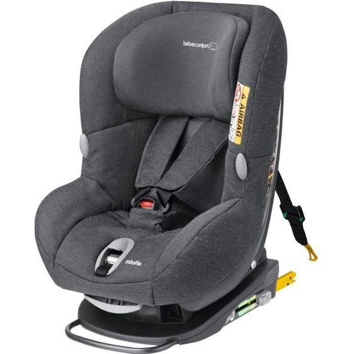 BEBE CONFORT Siège Auto Groupe 0+/1 Milofix Isofix Sparkling Grey - 2016