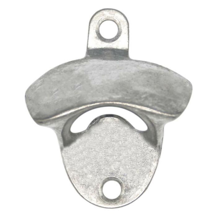 décapsuleur en métal de bière mural bouchon de boissons outil de cuisine Argenté 1 PC