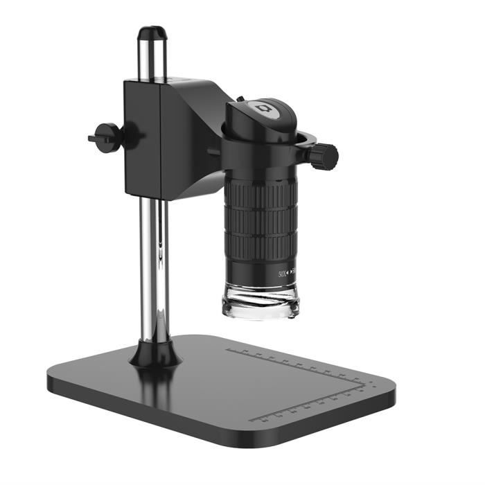 Microscope de poche USB Digital Microscope 500X 2MP électronique réglable 8 LED loupe avec support
