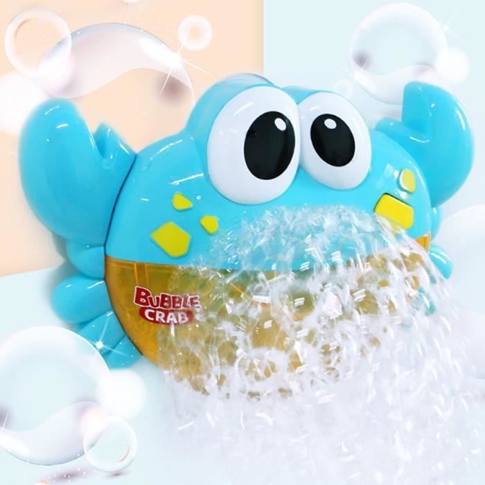 Machine à bulles Big Crab automatique Bubble Maker Blower Music Bath Toy pour bébé Jeux de cour de récréation 1