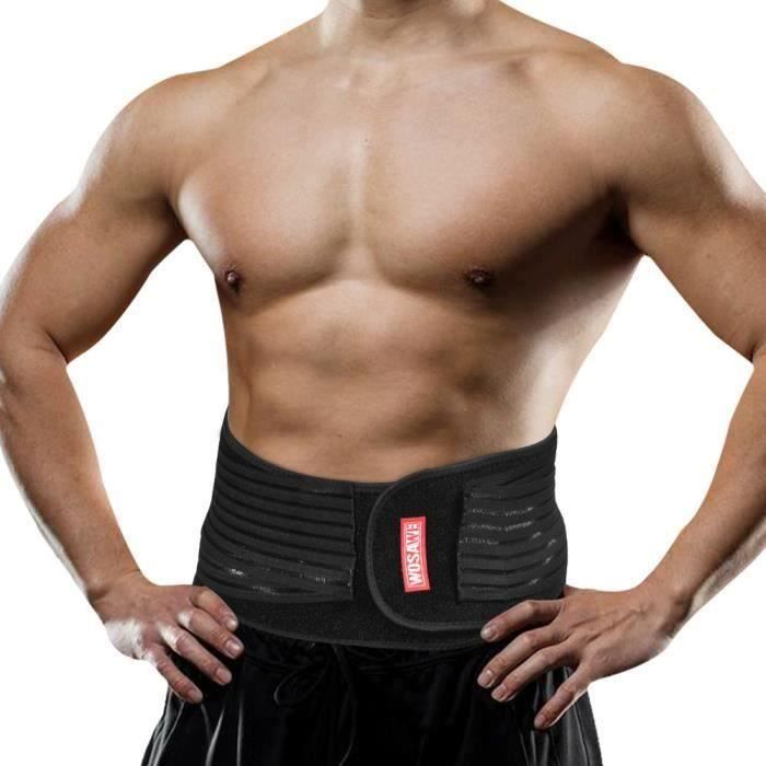 Sécurité sport taille réglable Soutien lombaire Brace Fitness Retour Ceinture Protection_alik2594 E 68184