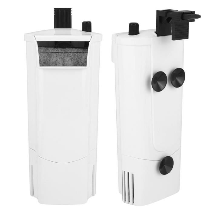 Atyhao filtre muet de cascade d'aquarium 3 en 1 réservoir de tortue d'eau peu profonde aquarium cascade pompe de filtre muet