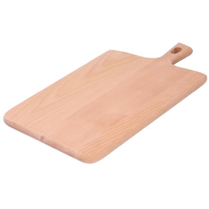 Atyhao Plaque de coupe en bois Planche à Découper en Bois Assiette à Découper Pizza aux Fruits de Légumes de Cuisine