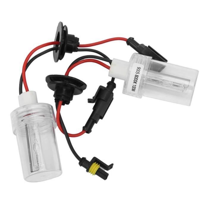 Drfeify Ampoules de phare Paire 9005 HID ampoule xénon pour phare automatique 100W 8000K 6800LM accessoire de phare de voiture