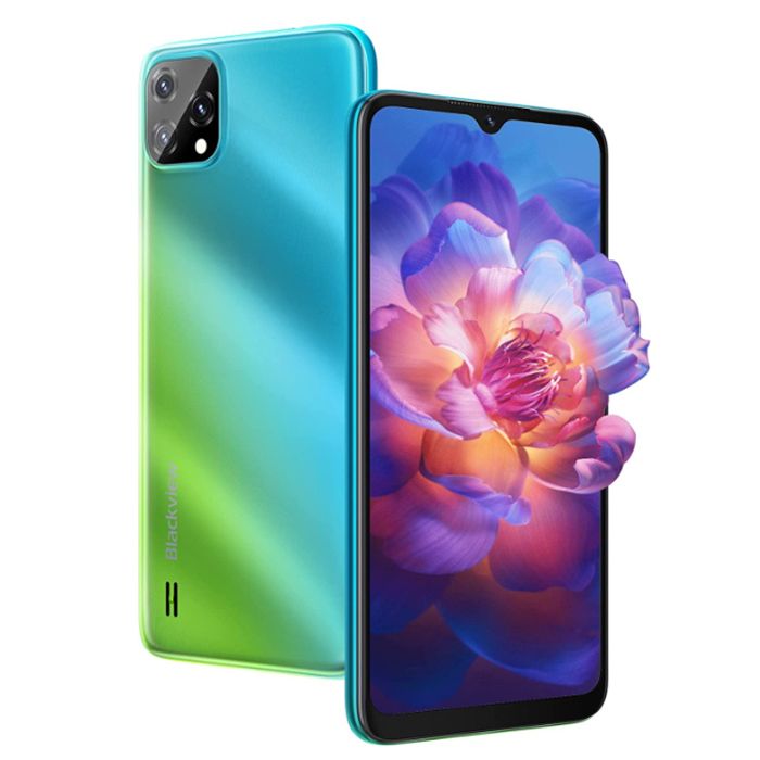 Smartphone Blackview A55 Pro 4Go + 64Go 6.53 Pouces 5MP + 13MP 4780mAh Android 11 Double SIM GPS Téléphone Portable - Blanc