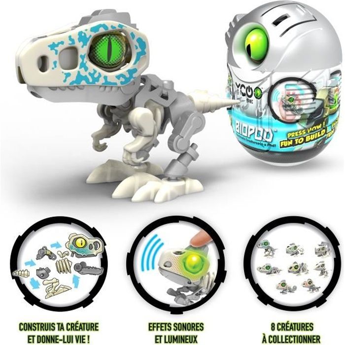 YCOO - BIOPOD- Robot Dinosaure DANS SA CAPSULE