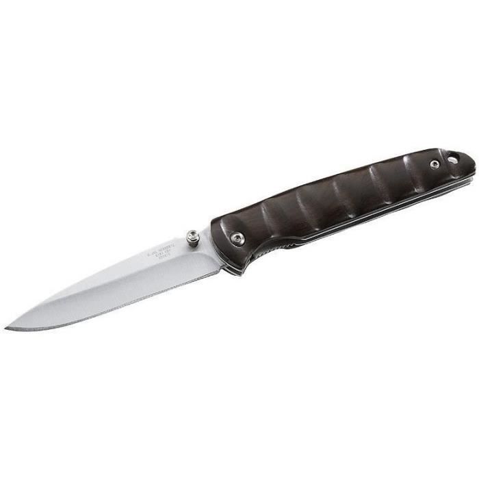 Herbertz couteau de poche 18,1 cm acier inoxydable noir/argent