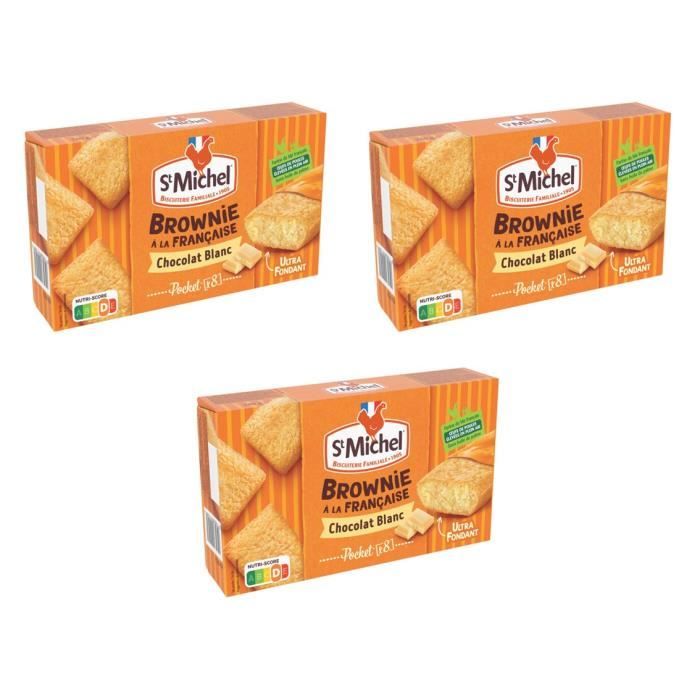 [ Lot de 3 ] Cocotte brownies blanc st michel - 240G