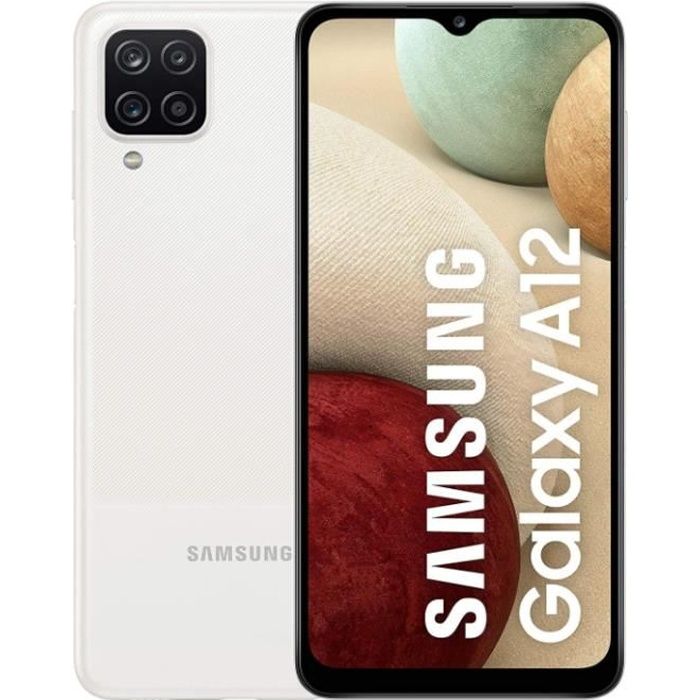 Samsung Galaxy A12 128go Blanc - Reconditionné - Excellent