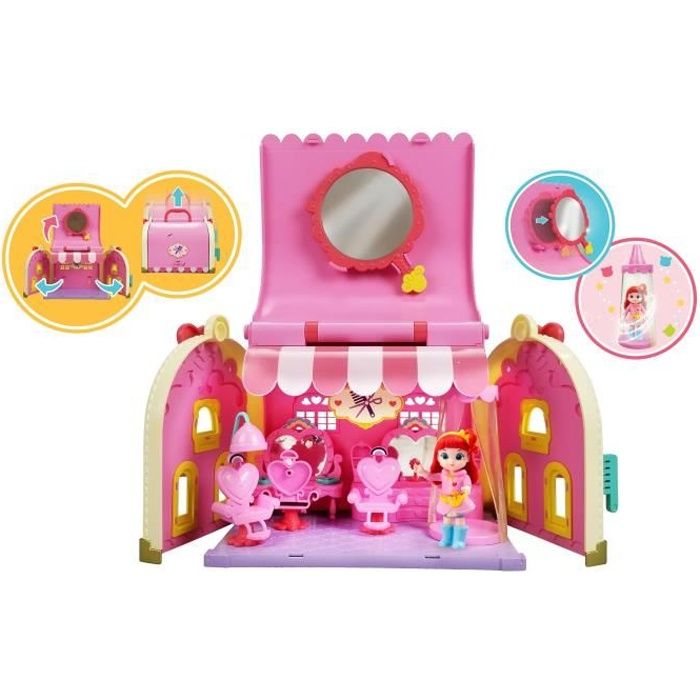 RAINBOW RUBY Vanity Salon de Beauté, accessoires, meubles et figurine Ruby - 89056 - 3 ans et +