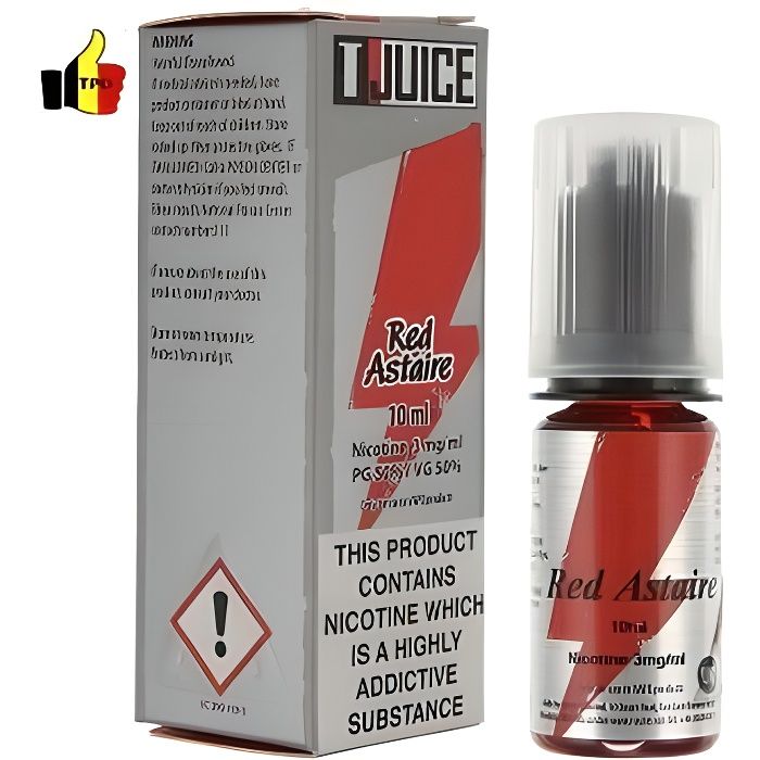 Lot de 10x E-Liquide Red Astaire TPD BELGIQUE 12mg