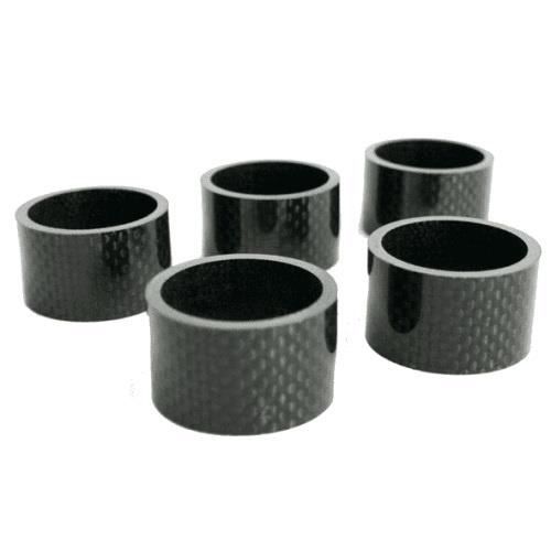 TOM entretoises 1-1/8 pouce 20 mm noir de carbone 5 pièces